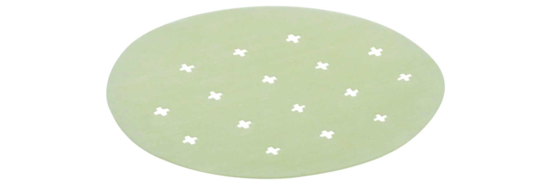 Kaseinmarken weiss Ø54mm, CH-Perforation