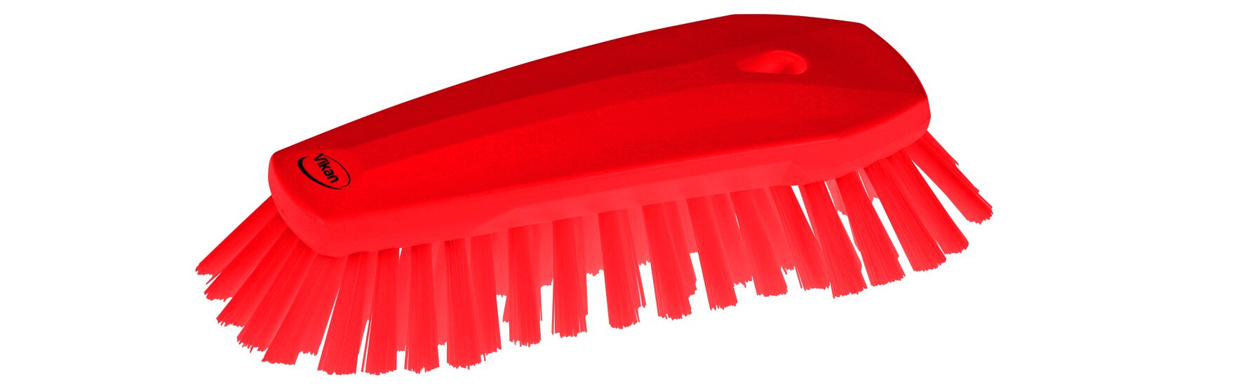 Handbürste Vikan PP/Polyester, rot, hart, 24 cm