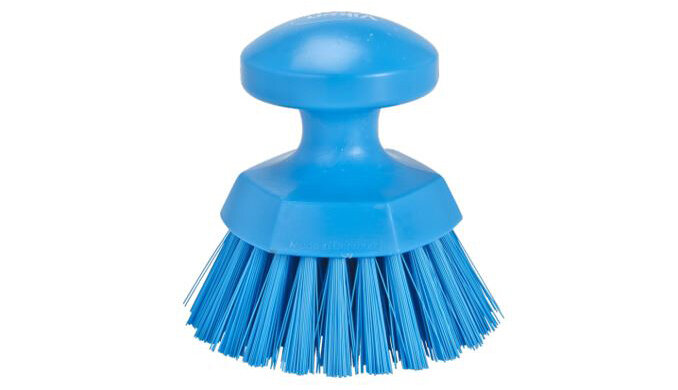Handbürste Vikan PP, blau, hart, Ø 11 cm