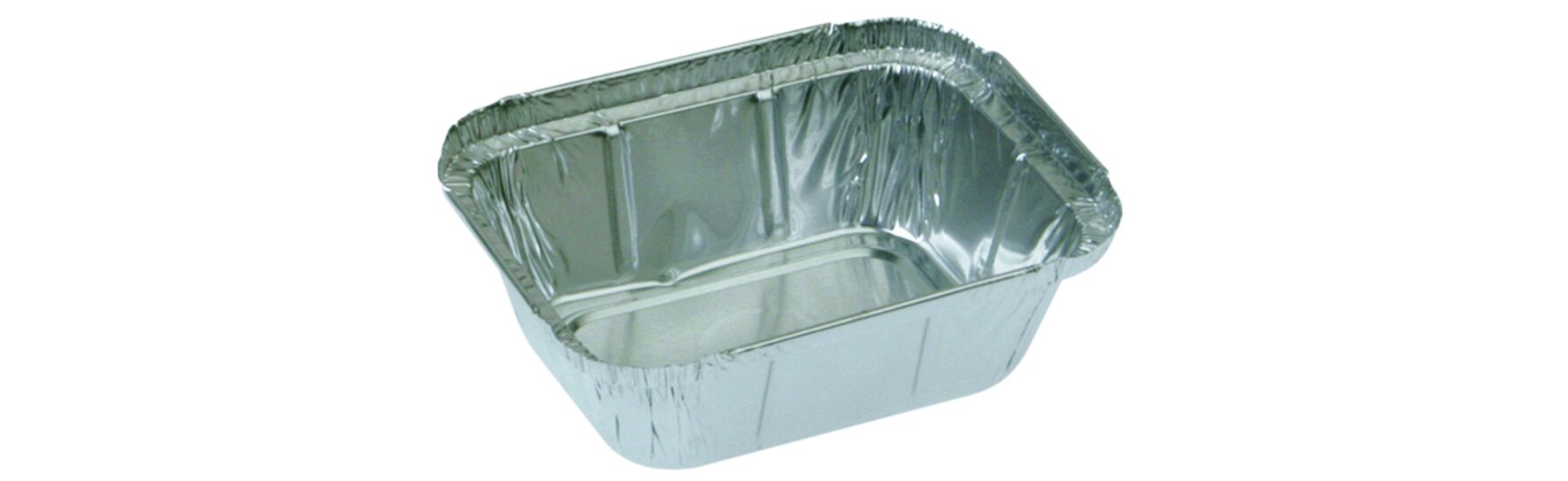 Schale Aluminium, rechteckig, 250 ml