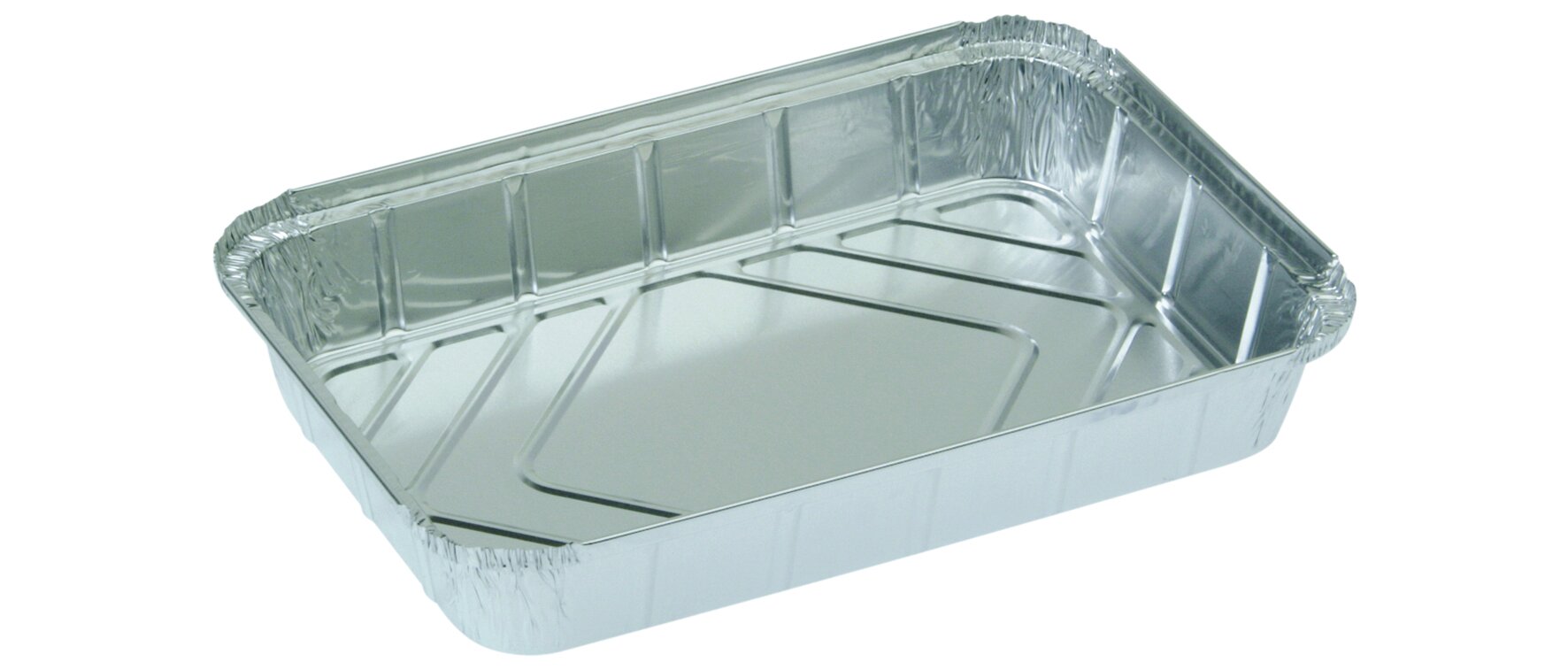 Schale Aluminium, rechteckig, 2170 ml