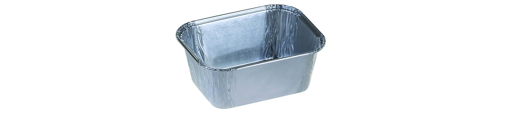 Schale Aluminium, rechteckig, 250 ml