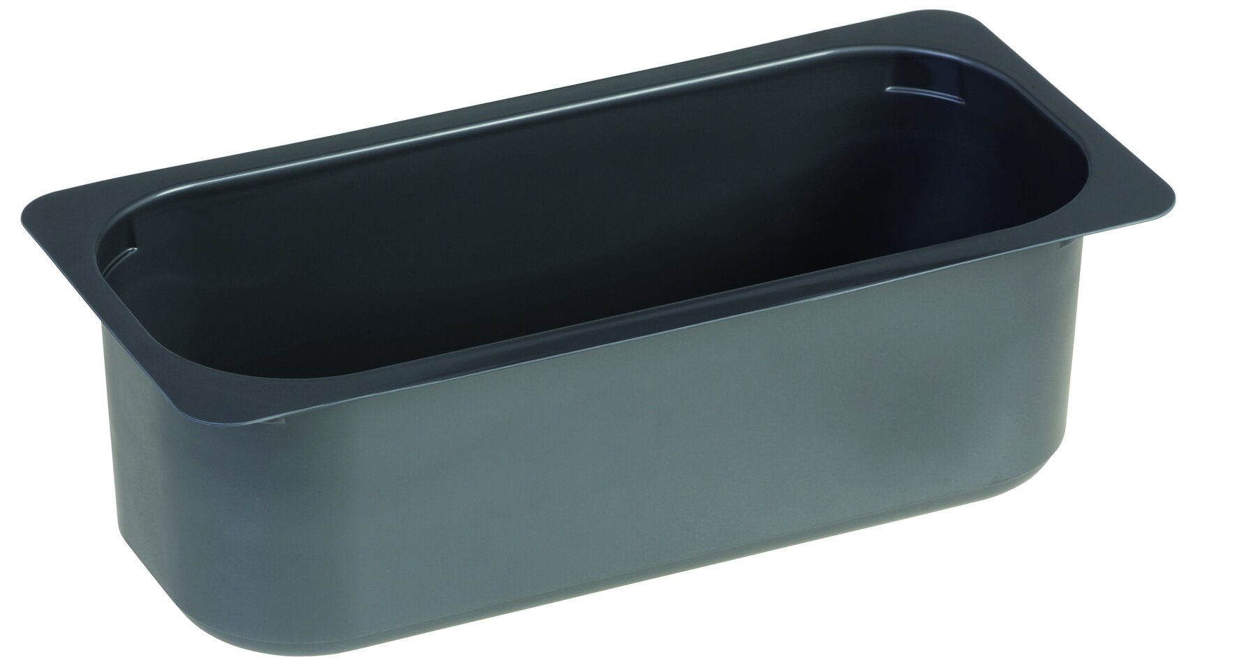 Vitrinen Behälter PET 4750ml grau, 165x346x115mm