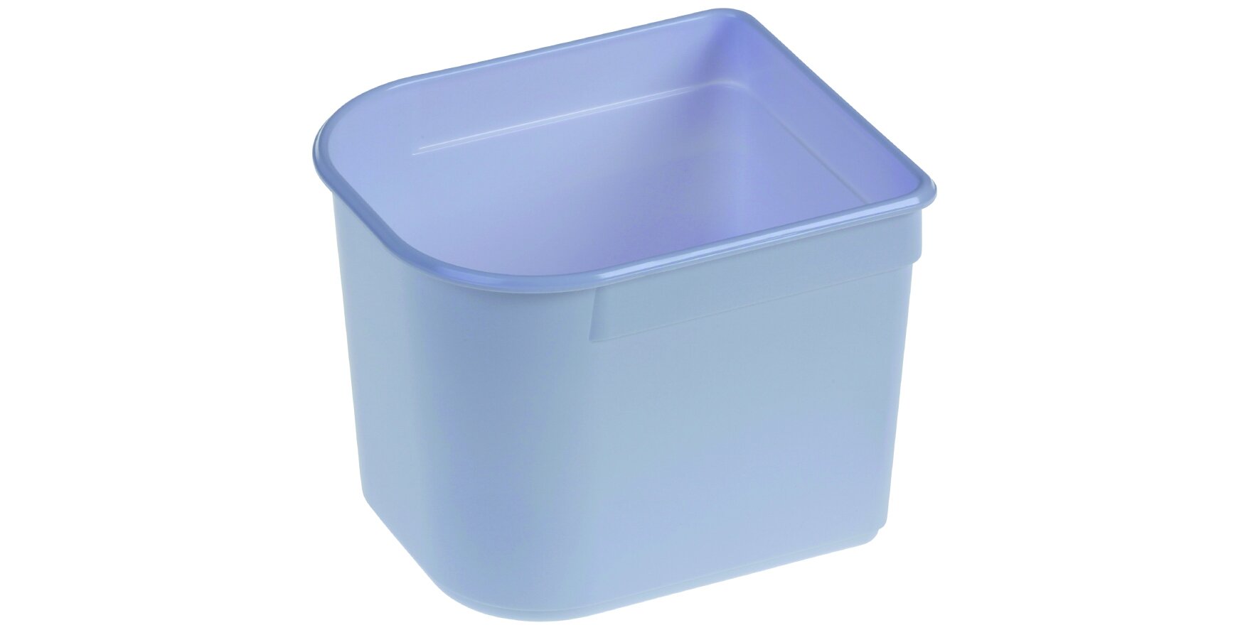 Vitrinen-Behälter PS 2450ml weiss, 148x170x135mm