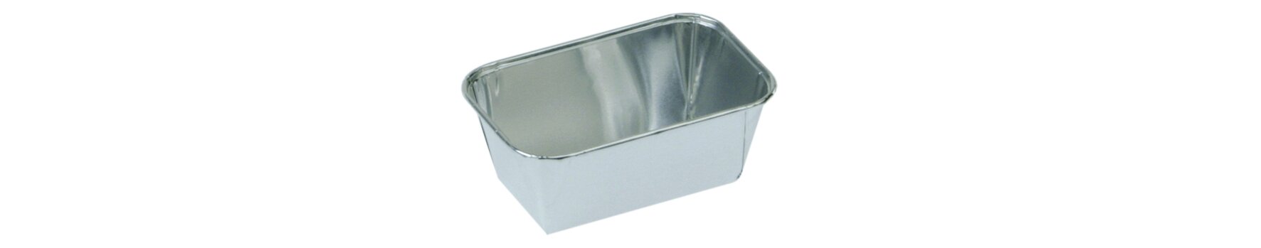 Schale Aluminium, rechteckig, 140 ml