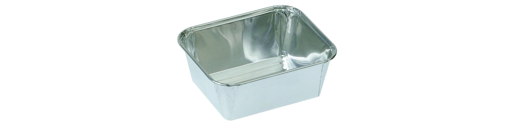 Schale Aluminium, rechteckig, 350 ml