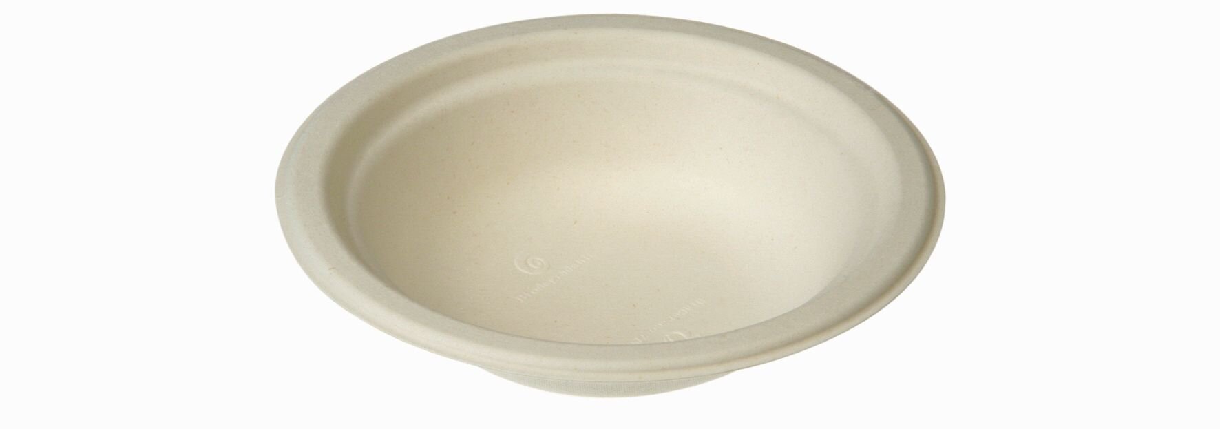 Schale mit Rand naturesse Zuckerrohr, weiss, rund, 200 ml