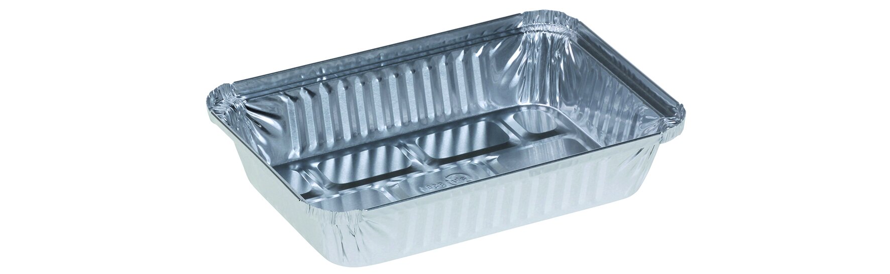 Schale Aluminium, rechteckig, 860 ml