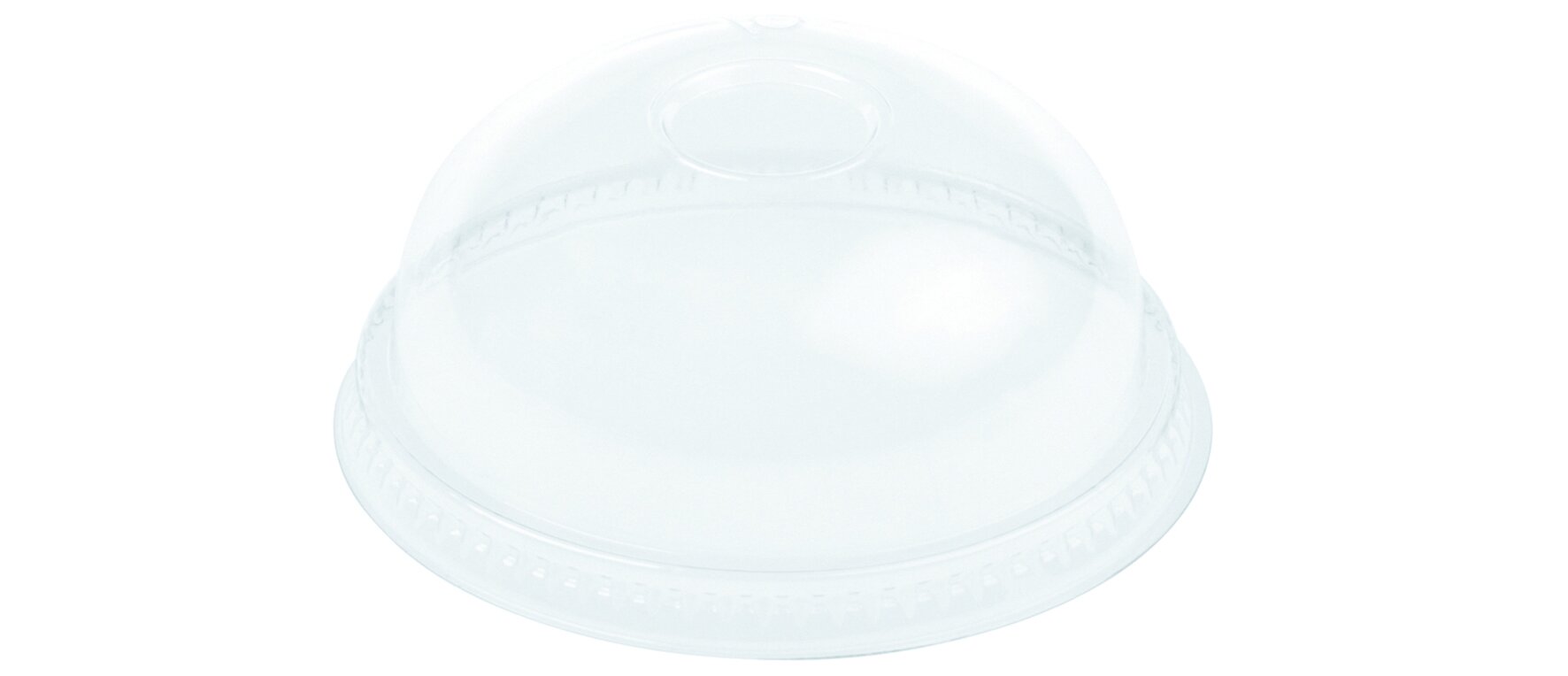 Domdeckel suplesse RPET, transparent, rund, Ø 9.5 cm