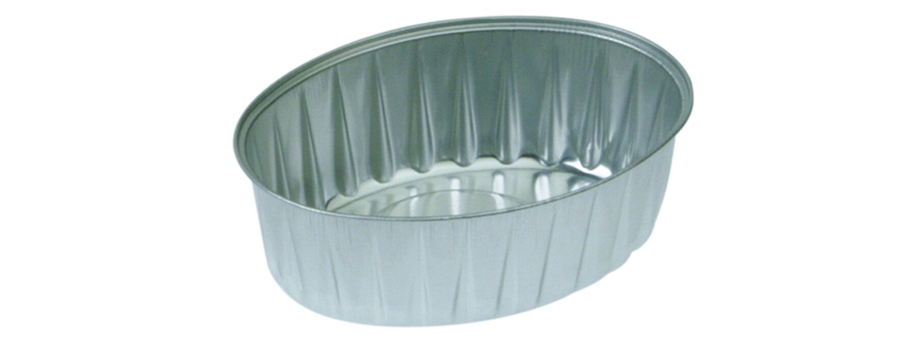 Schale Aluminium, oval, 252 ml