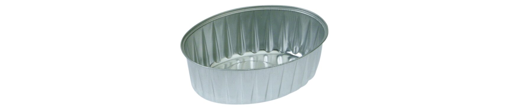 Schale Aluminium, oval, 252 ml
