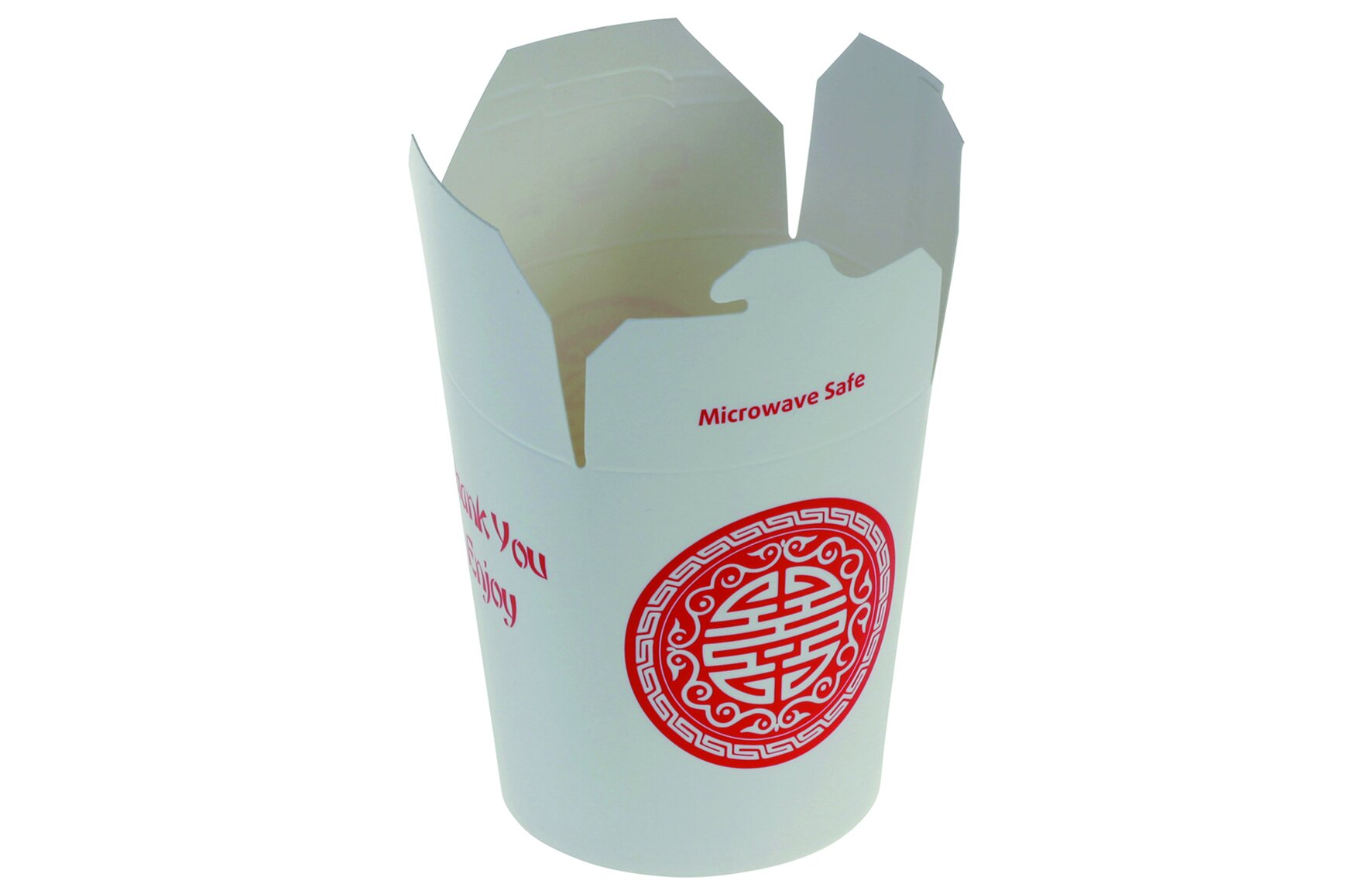 Take-away Box Asia-Druck suplesse Karton/PE, weiss, 450 ml