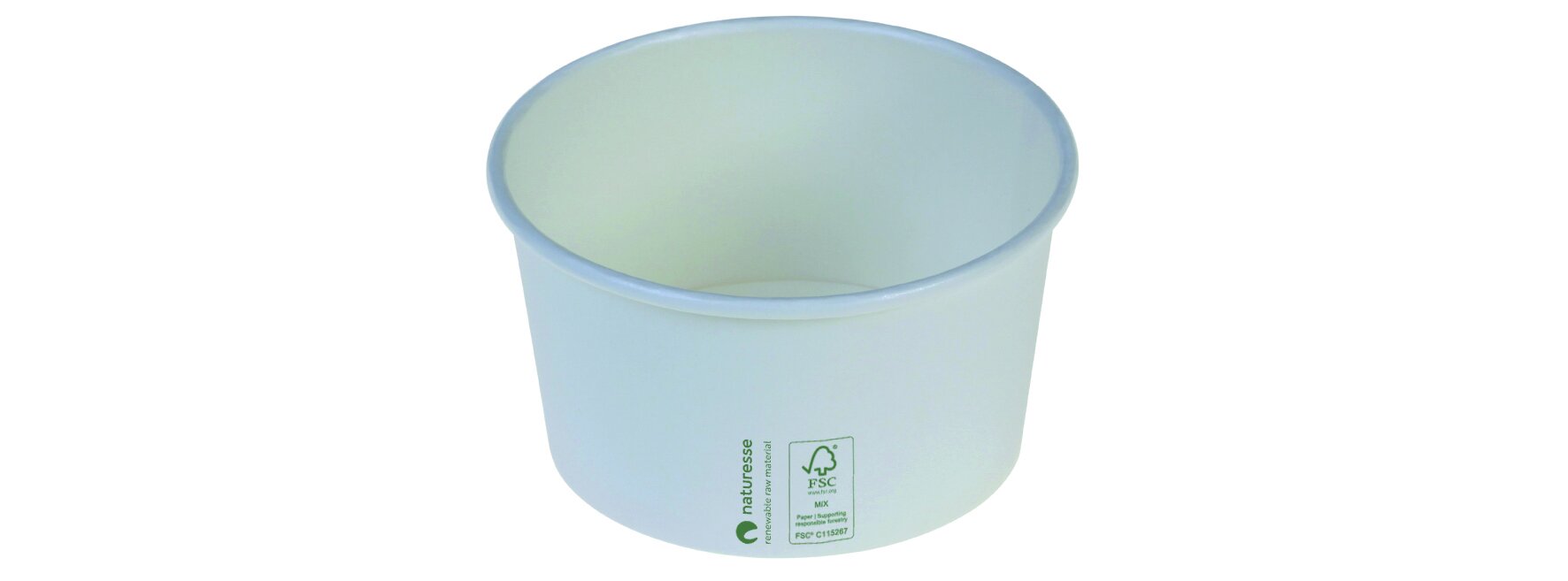Suppenbecher naturesse Karton/PLA, weiss, 360 ml