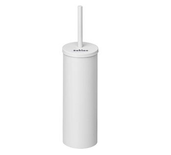 WC-Bürste mit Halter Metall, weiss, 38 cm