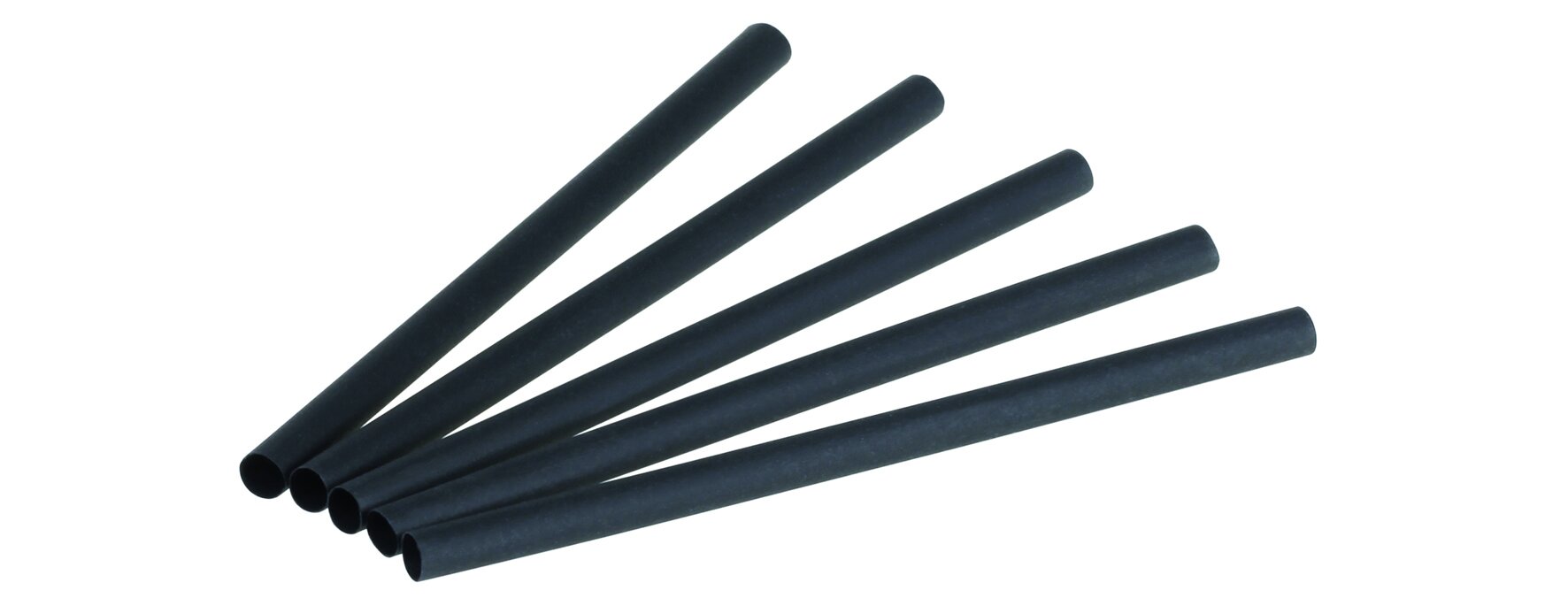 Trinkhalm naturesse Zuckerrohr, schwarz, Ø 8 x 140 mm
