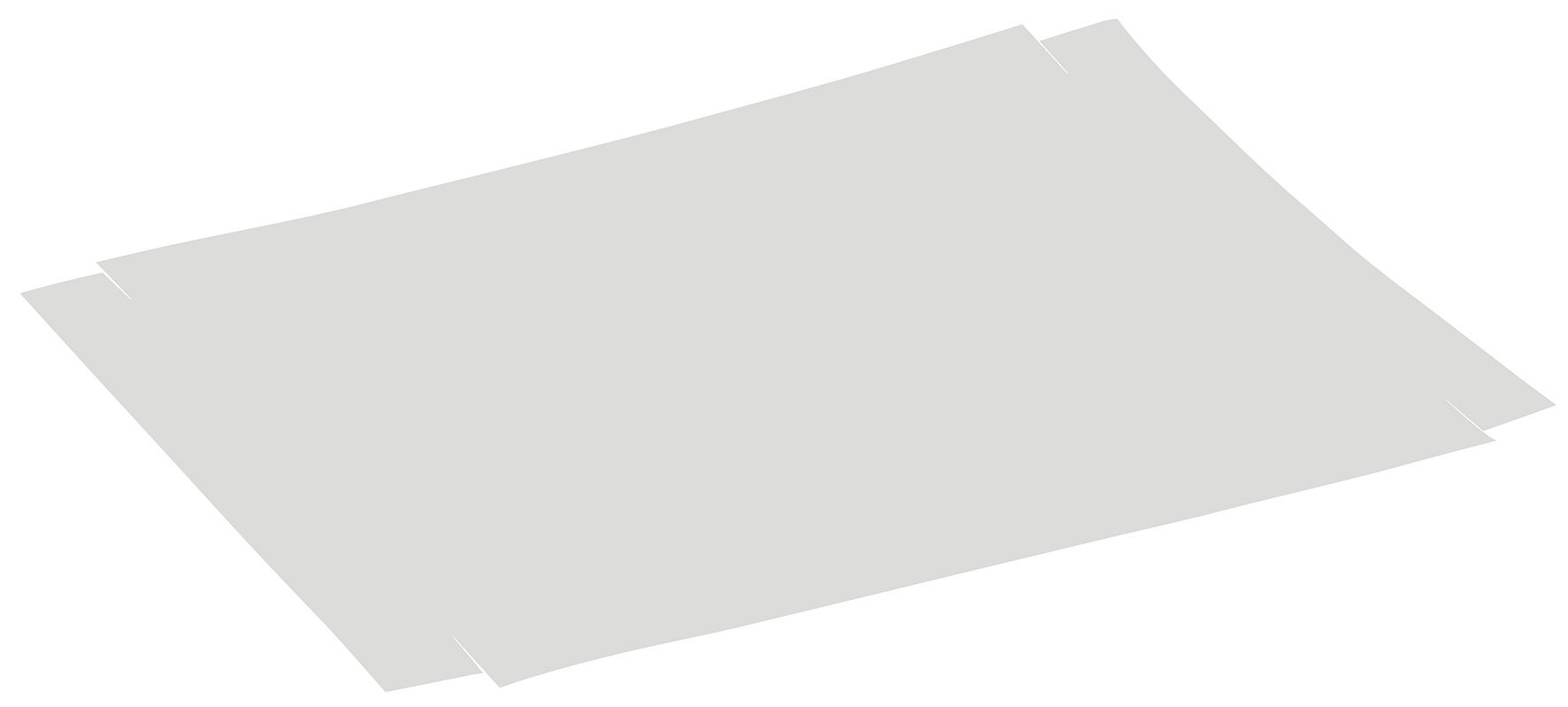 Backpapier beids.silikonisiert weiss, 39gm², 495x670mm