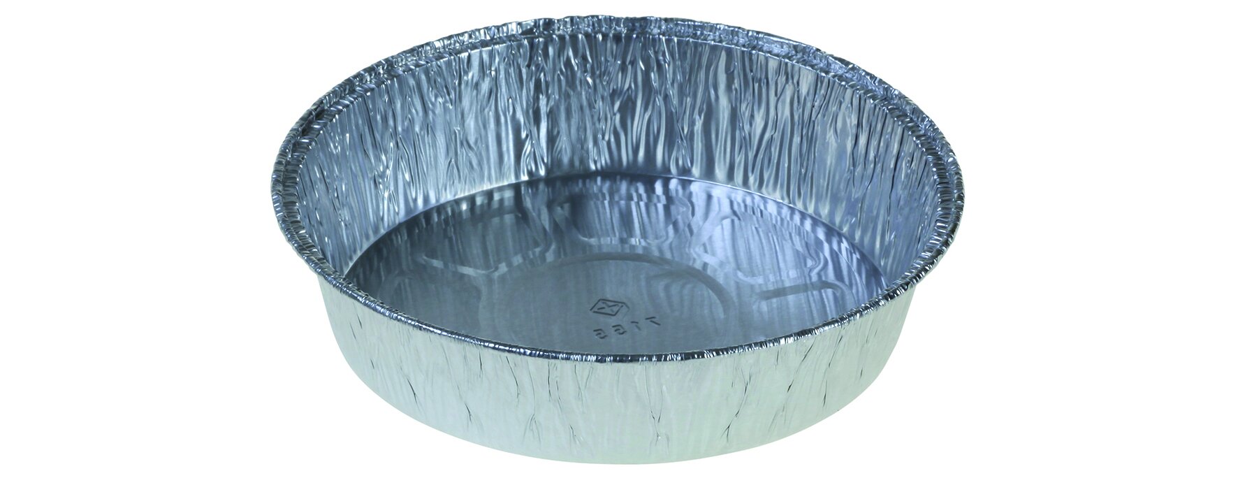 Backform Aluminium, rund, 512 ml