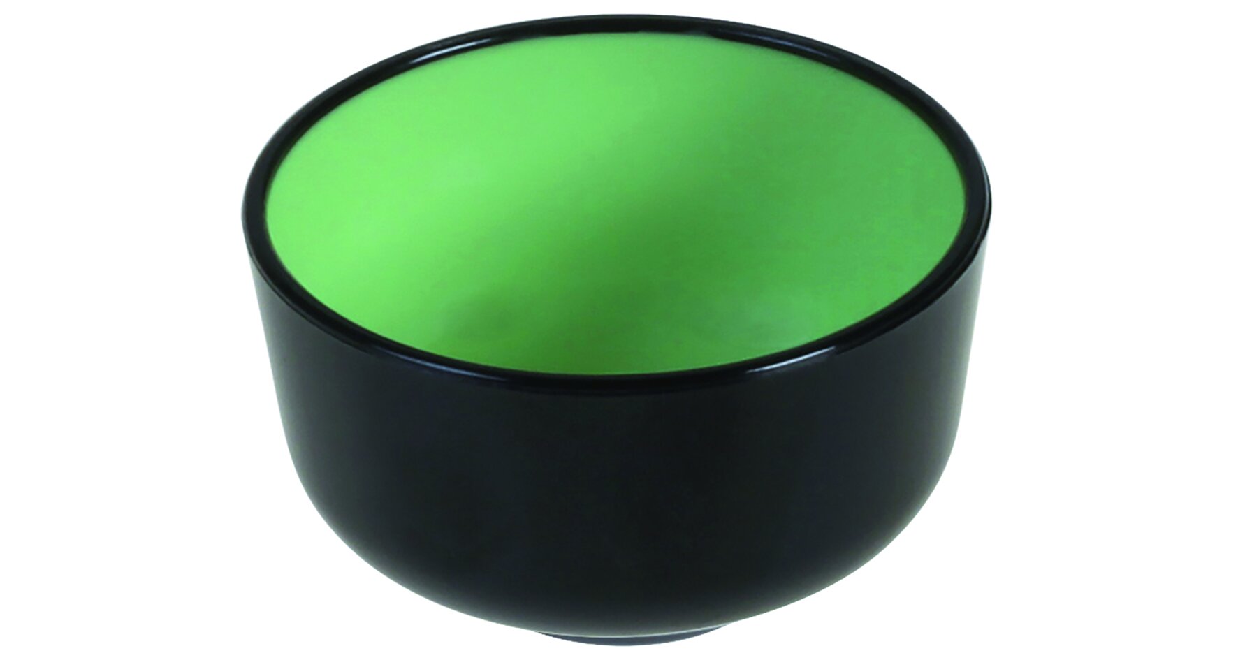 Häppchenschale designline PS, schwarz/grün 30 ml