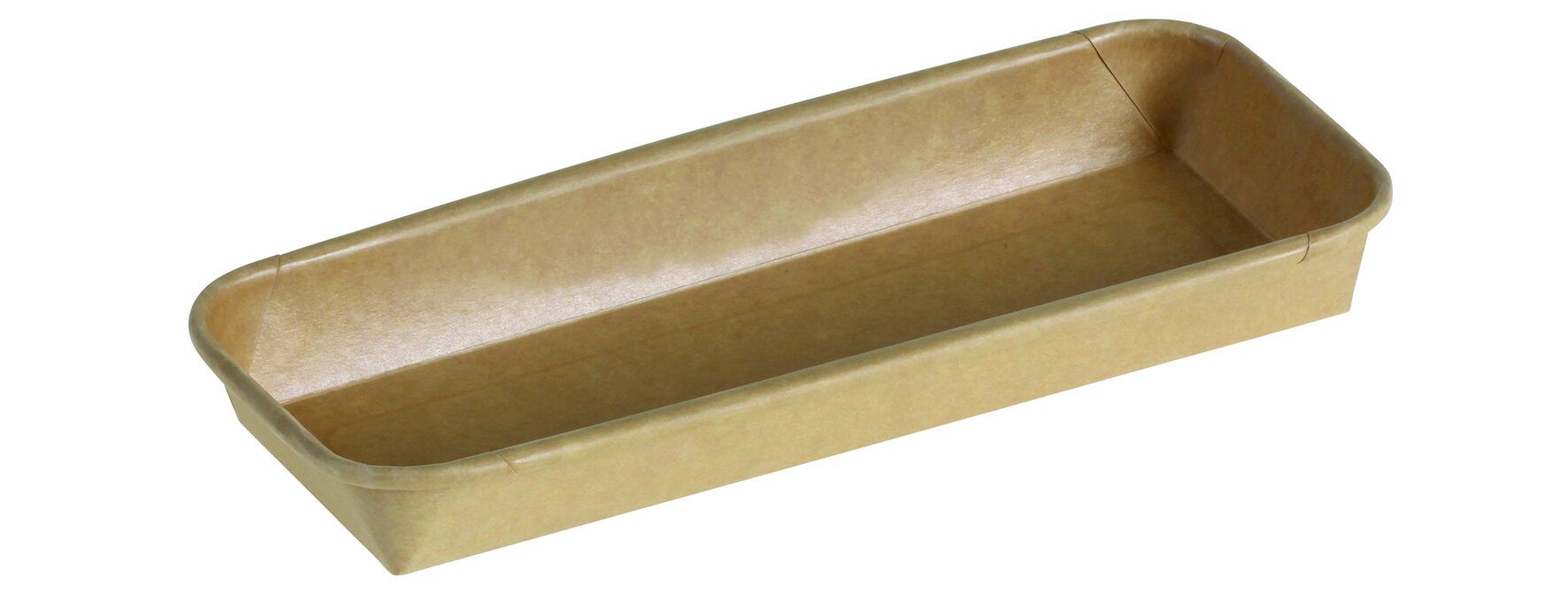 Sushi Tray Kraft/Double PE 221x91mm