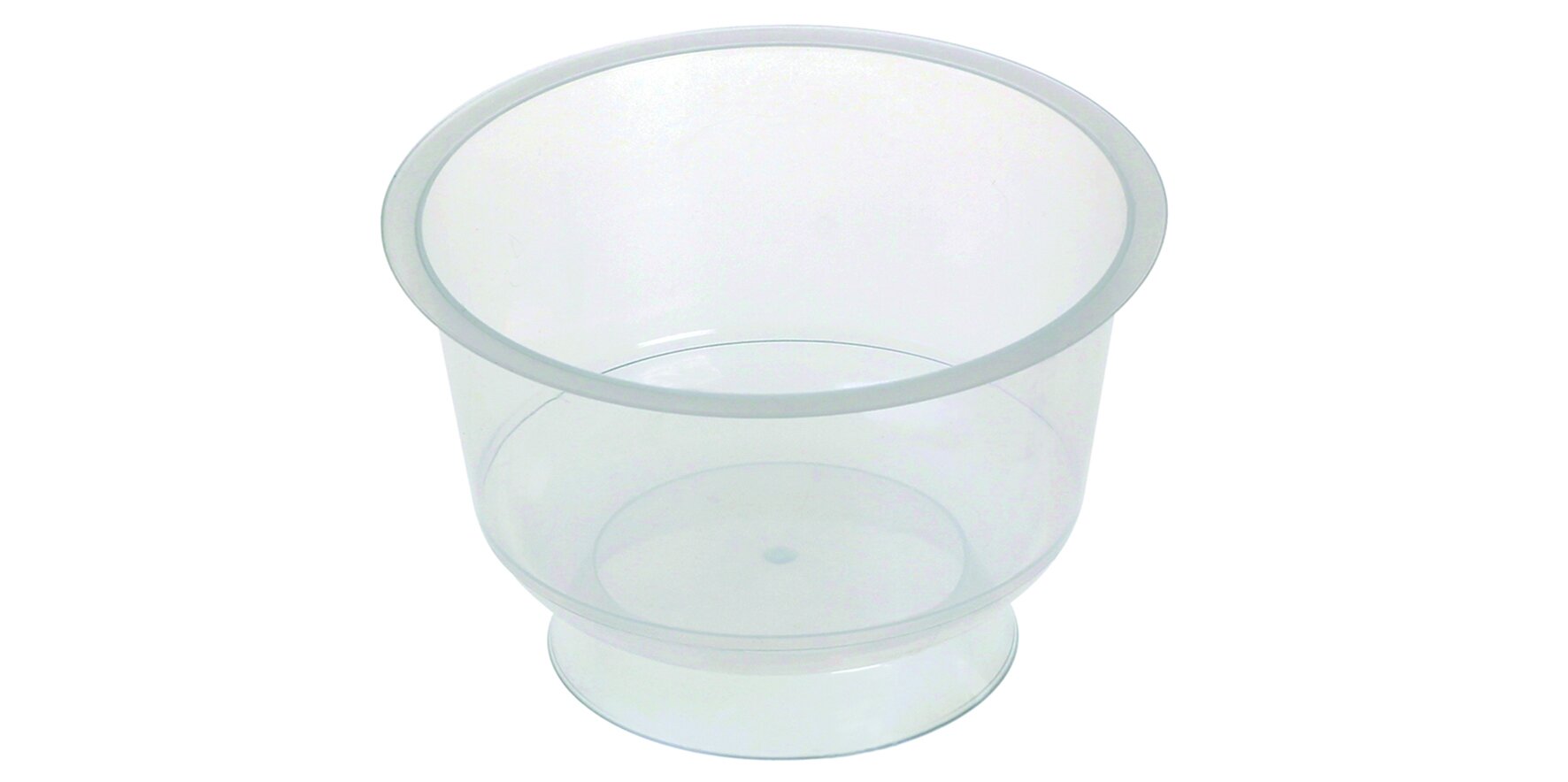 Becher mit Fuß PP, transparent, rund, 150 ml