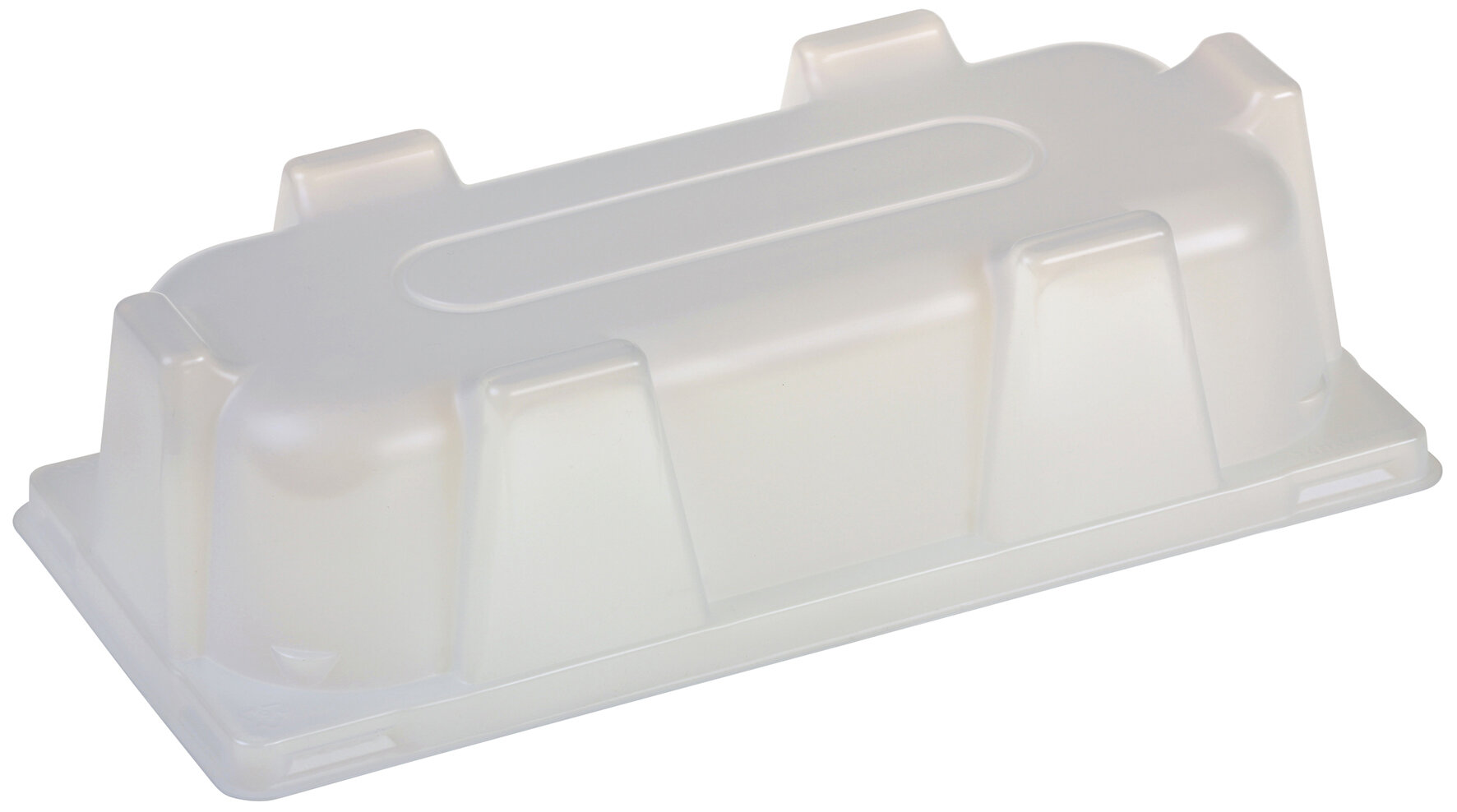 Domdeckel PS weiss 175x370x75mm, stapelbar