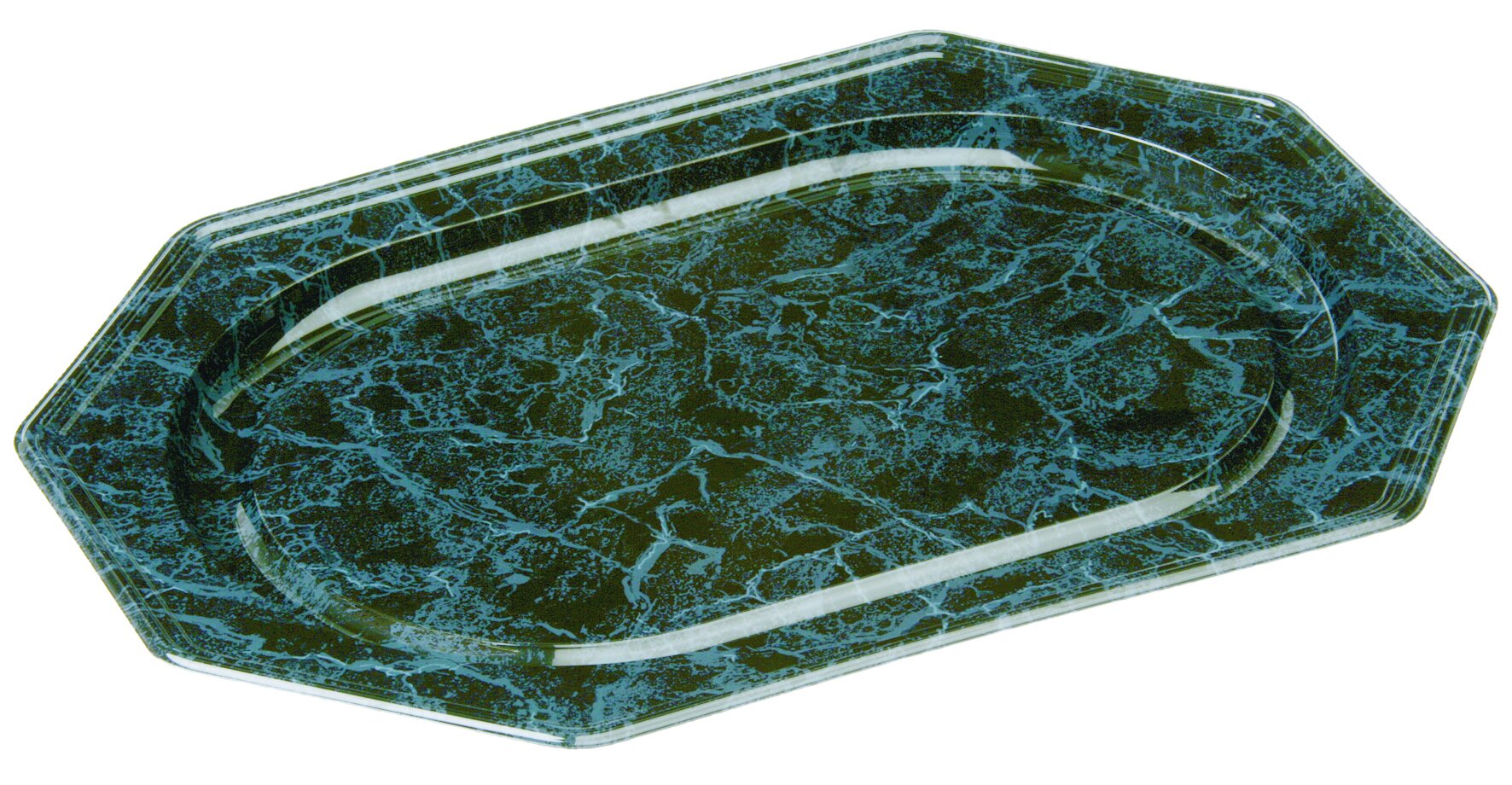 Dekorplatte suplesse PET, marmor, 8-eckig, 37 x 54 cm