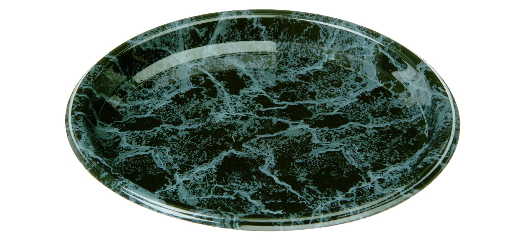 Dekorplatte PET, marmor, rund, Ø 23 cm