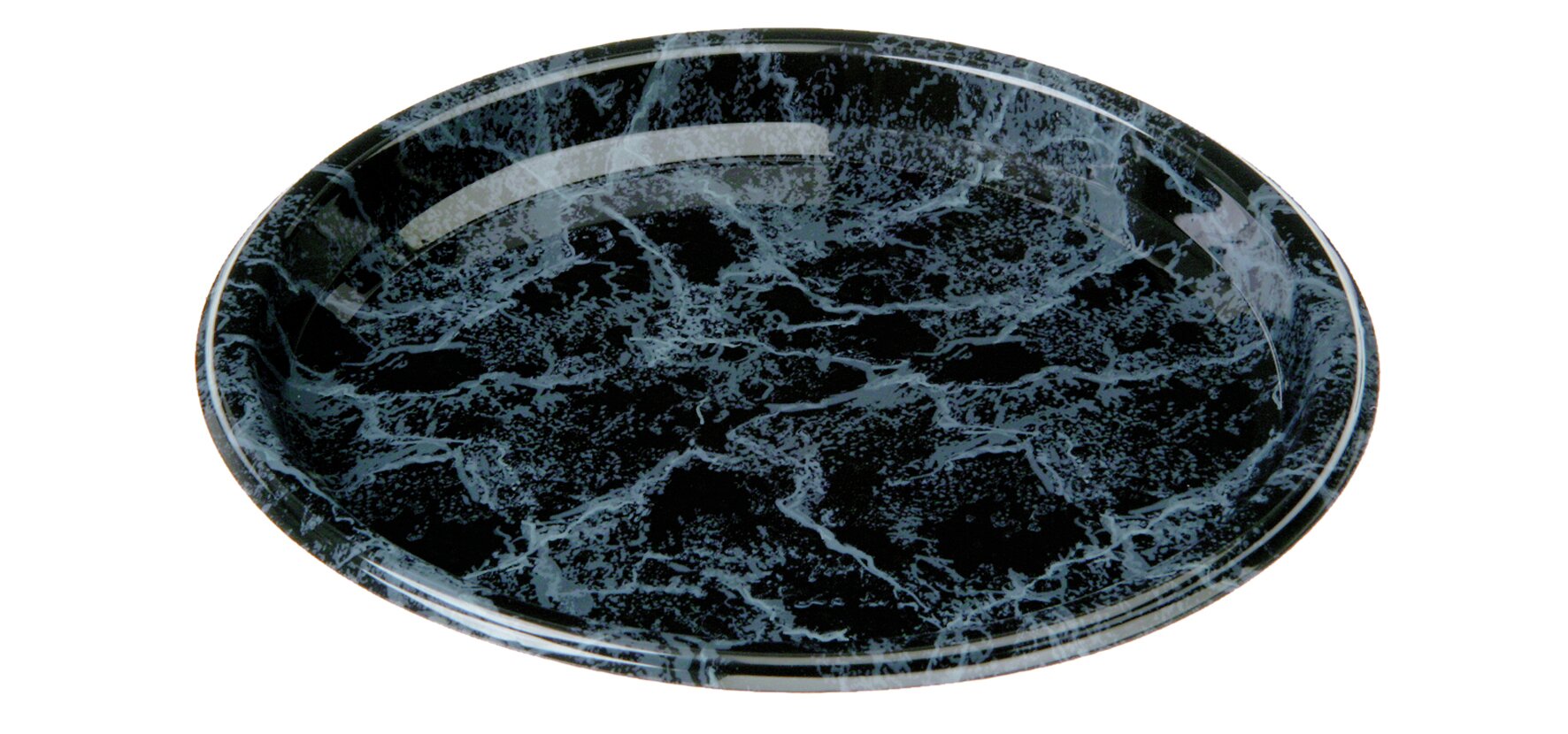 Dekorplatte PET, marmor, rund, Ø 23 cm