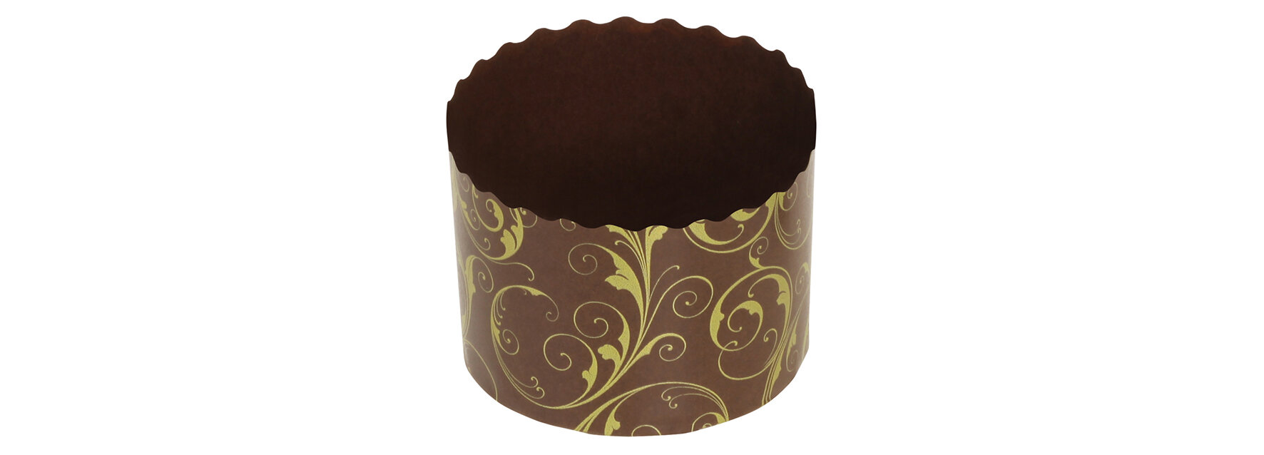 Backform Panettoncino 202ml braun/gold, Ø70x50mm