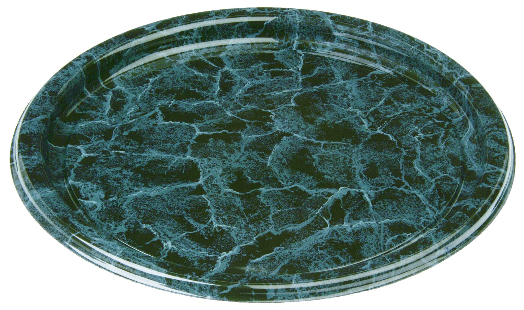Dekorplatte PET, marmor, rund, Ø 46 cm