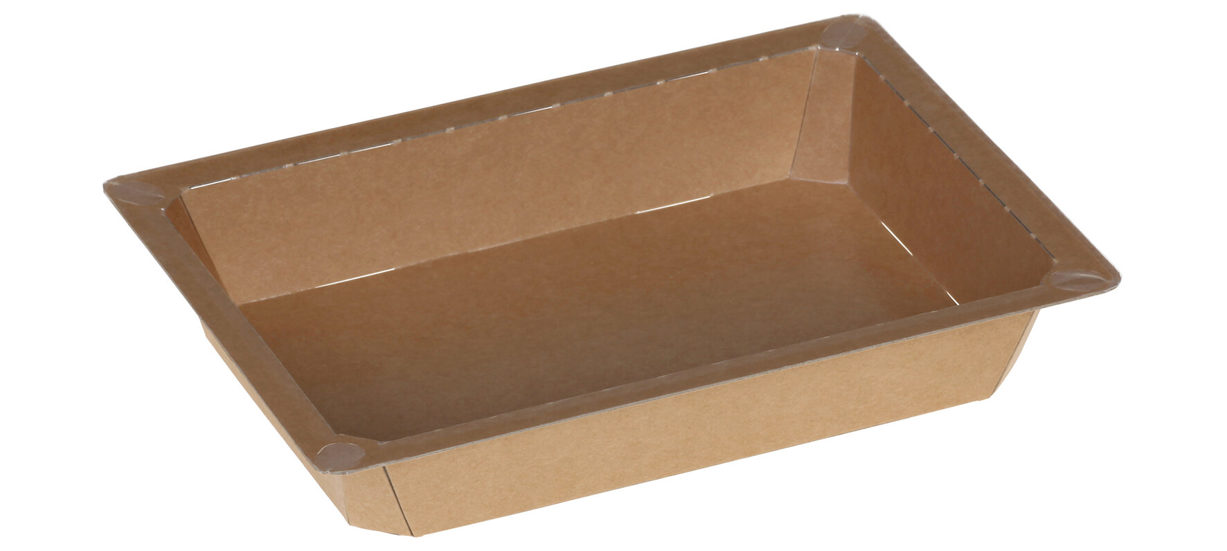 Schale mit Barriere Lamination suplesse Karton/PE, braun 700 ml