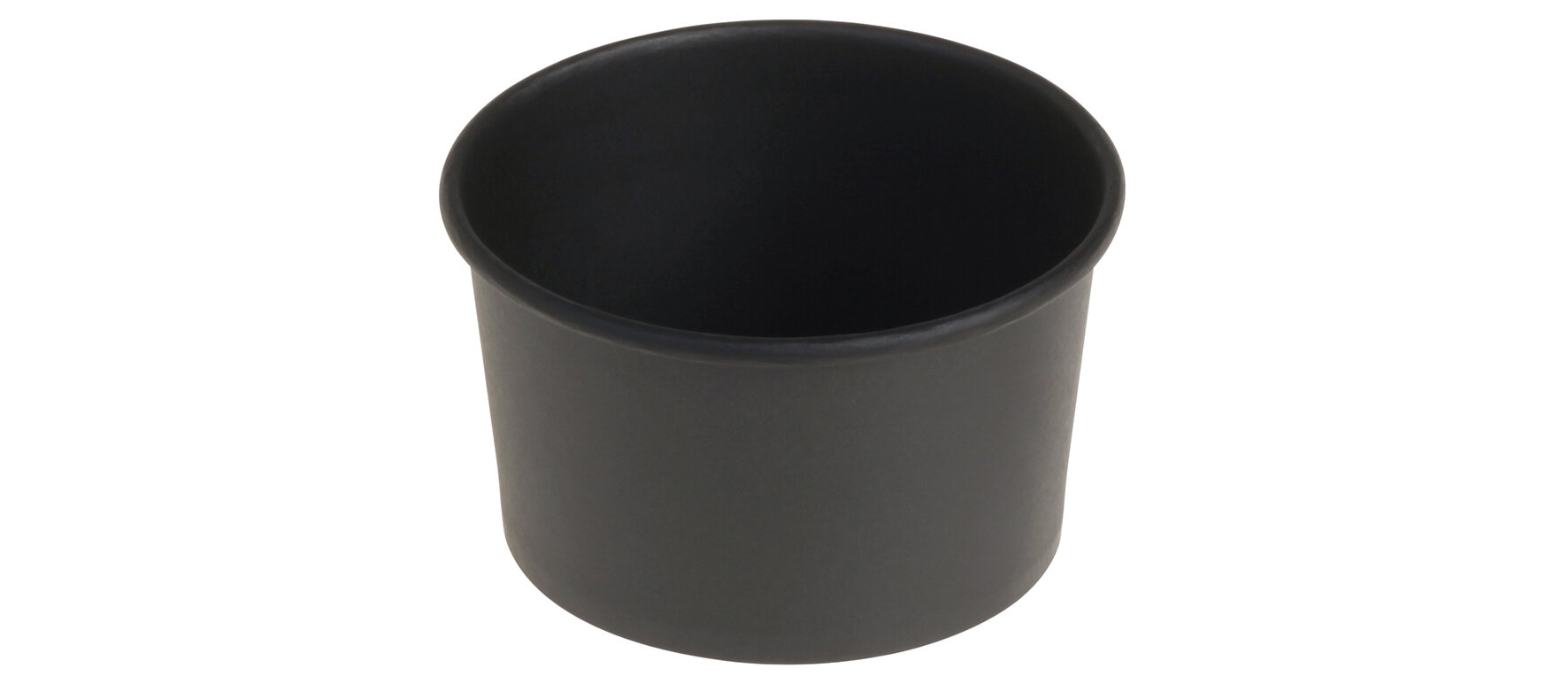 Becher suplesse Karton/PE, schwarz, rund, 340 ml