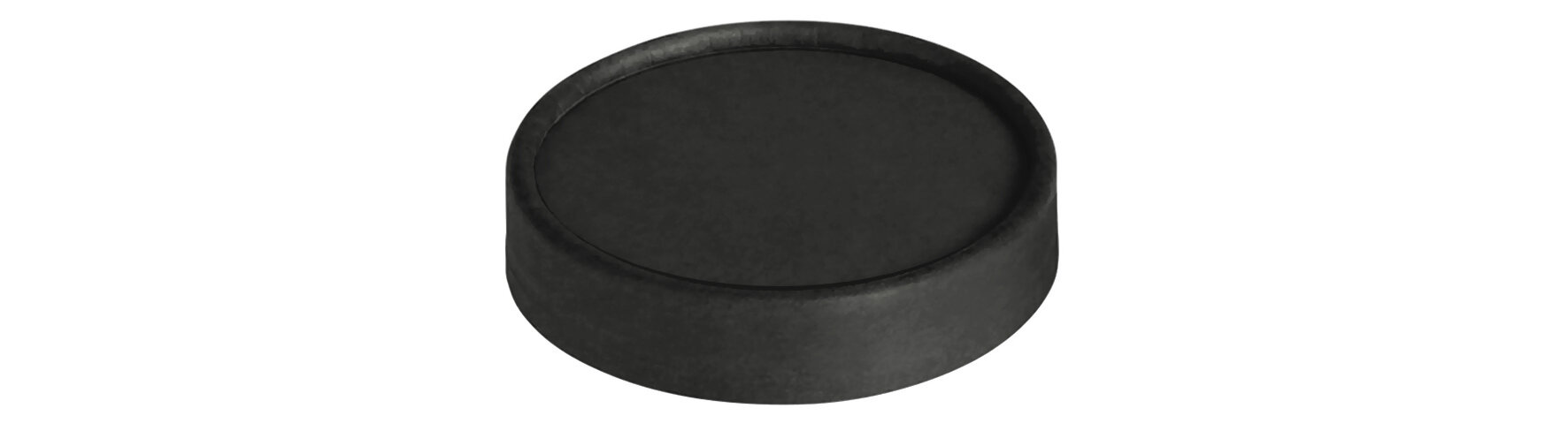 Deckel suplesse Karton/PE, schwarz, Ø 6.2 cm