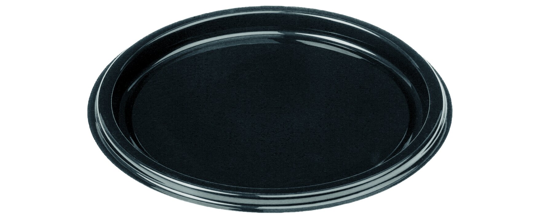 Dekorplatte PET, schwarz, rund, Ø 30 cm