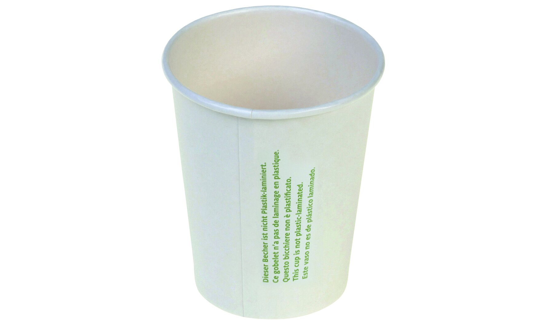 Automatenbecher ohne Plastiklaminierung suplesse Karton, weiss, 200 ml