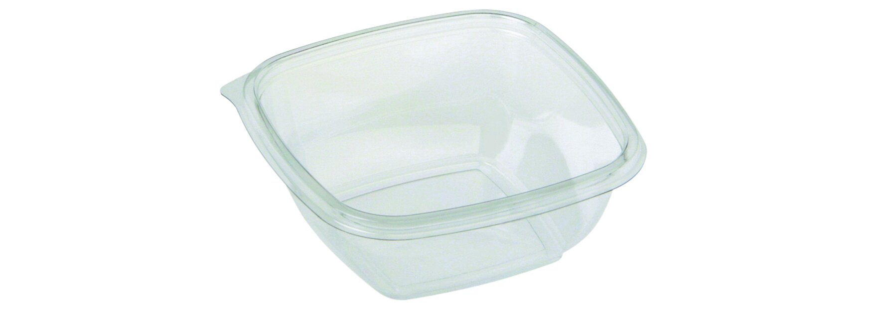 Schale suplesse rPET, transparent, quadratisch, 375 ml