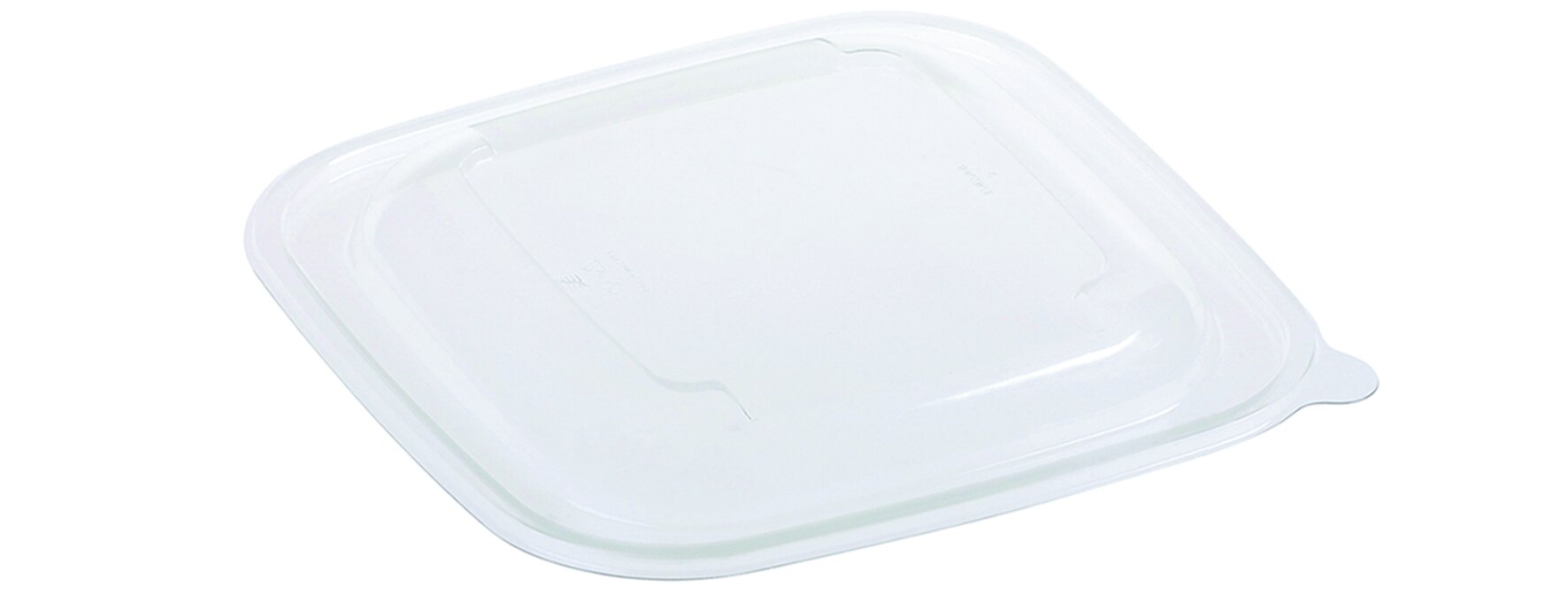 Domdeckel suplesse rPET, transparent, quadratisch, 12.5 x 12.5 cm
