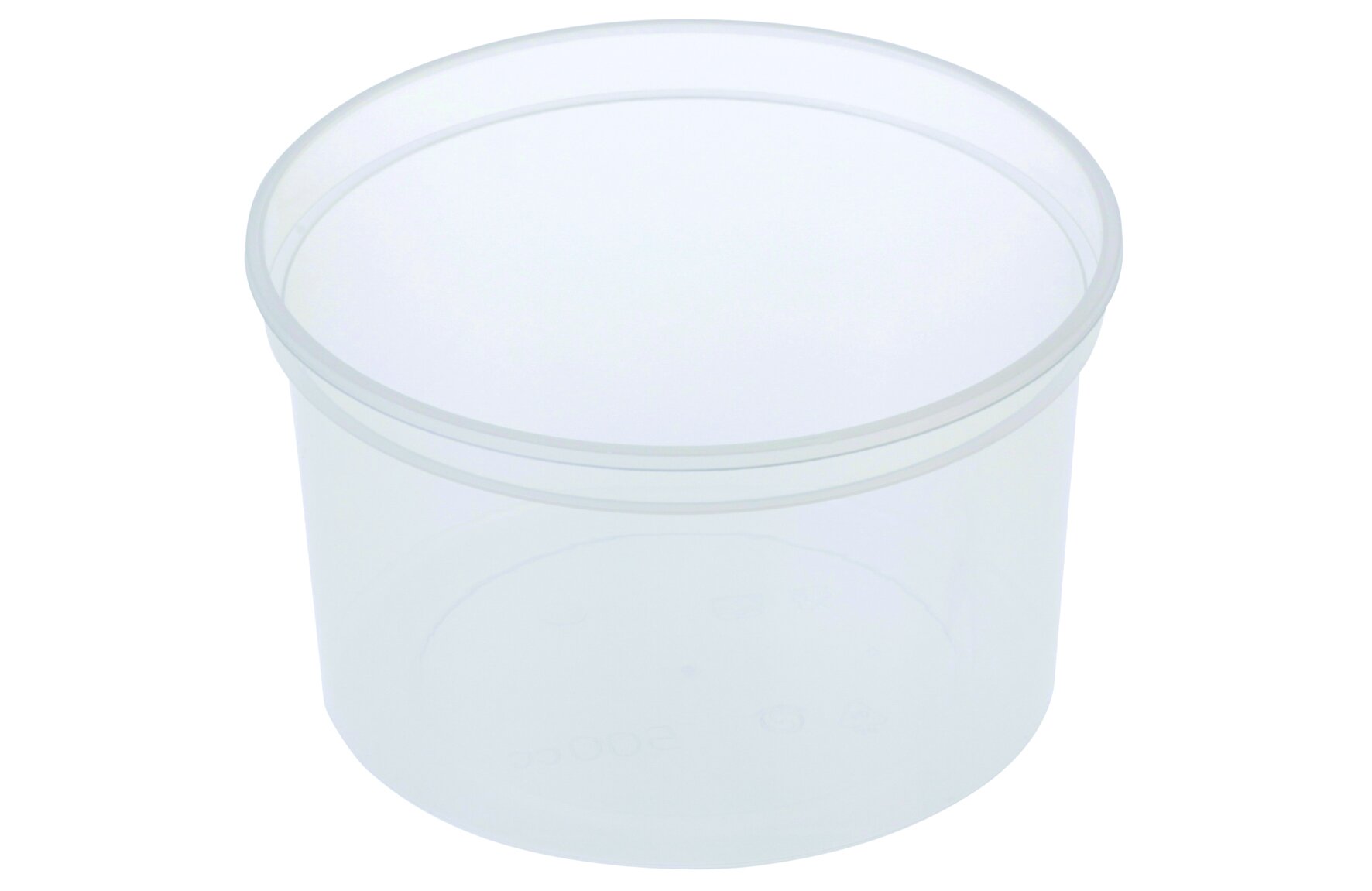 Becher PP, transparent, rund, 500 ml