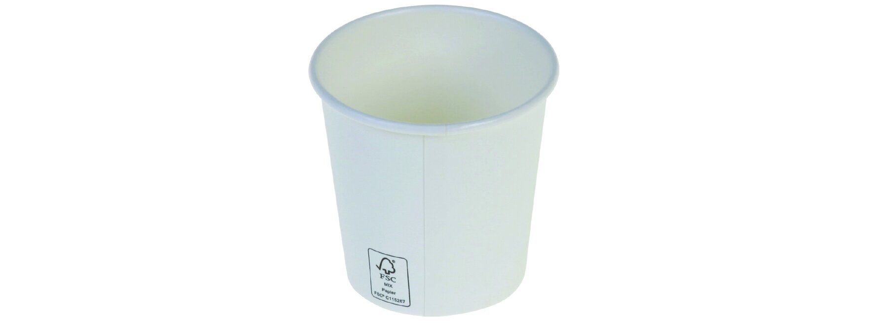 Becher suplesse Karton/PE, weiss, 100 ml