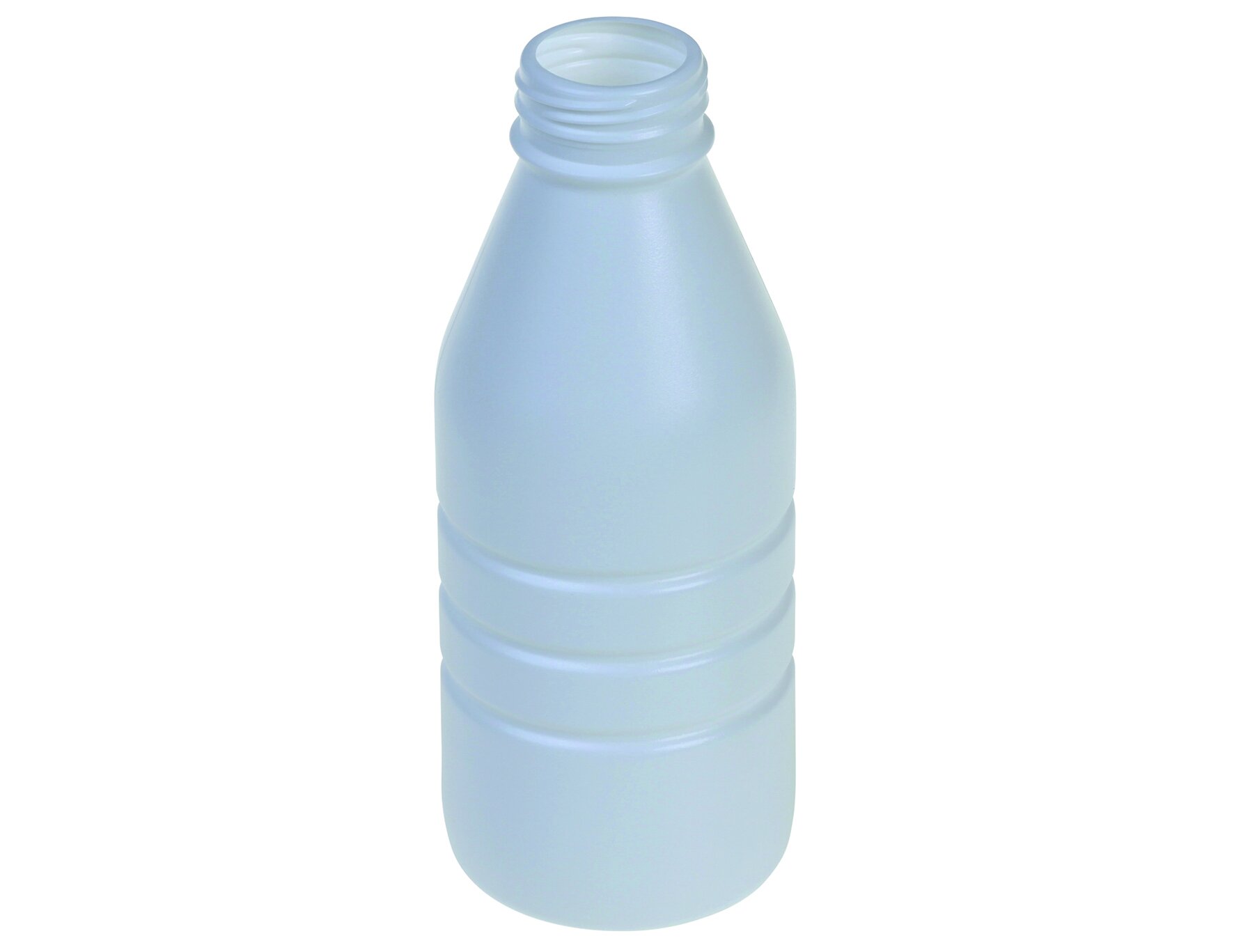 Milchflasche HDPE 500ml weiss Ø38/73x181mm