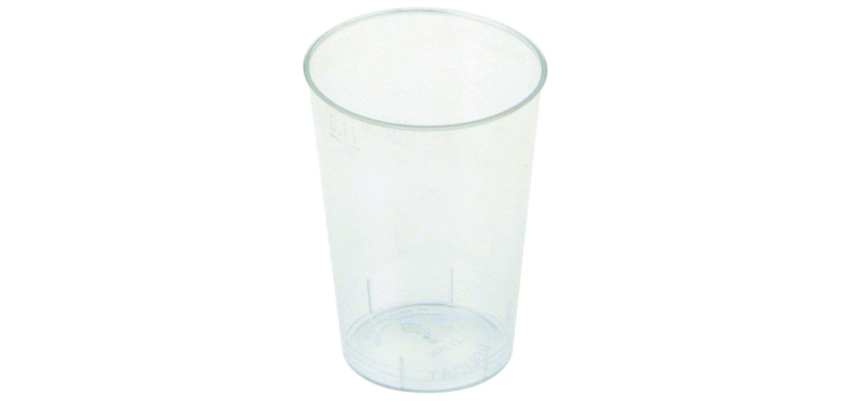 Trinkbecher bruchsicher PP, transparent, 100 ml