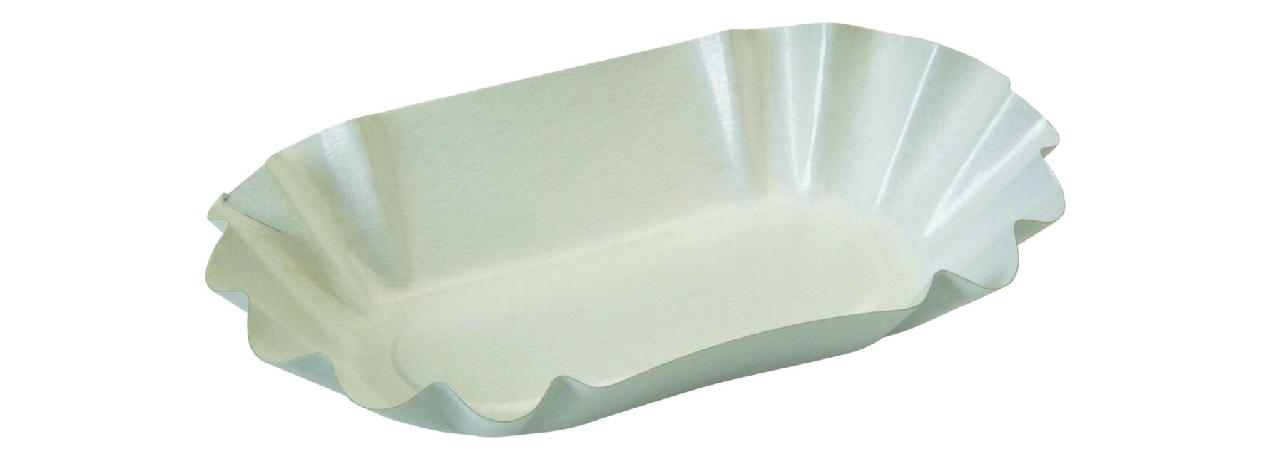 Schale suplesse, Karton/PET, weiss, 11 x 19.5 cm