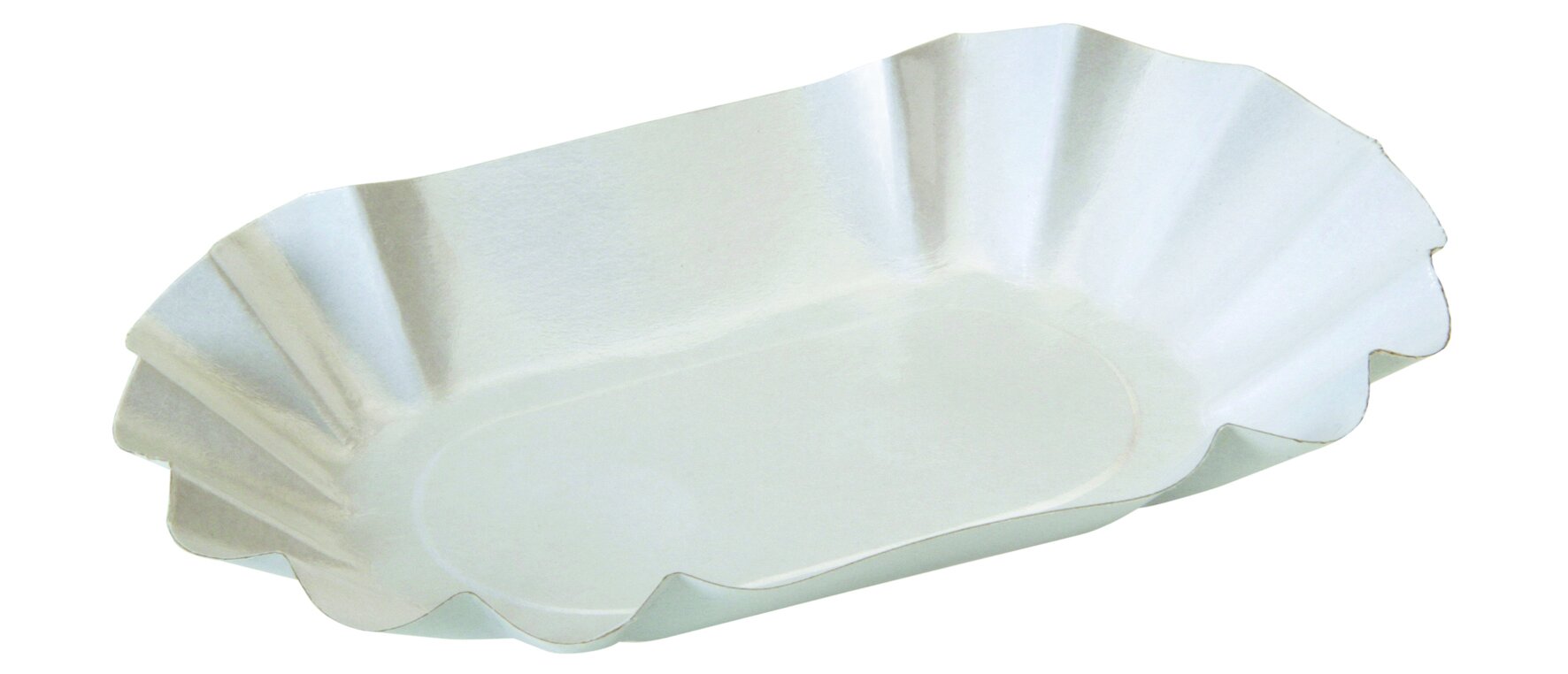 Schale suplesse, Karton/PET, weiss, 14 x 22 cm