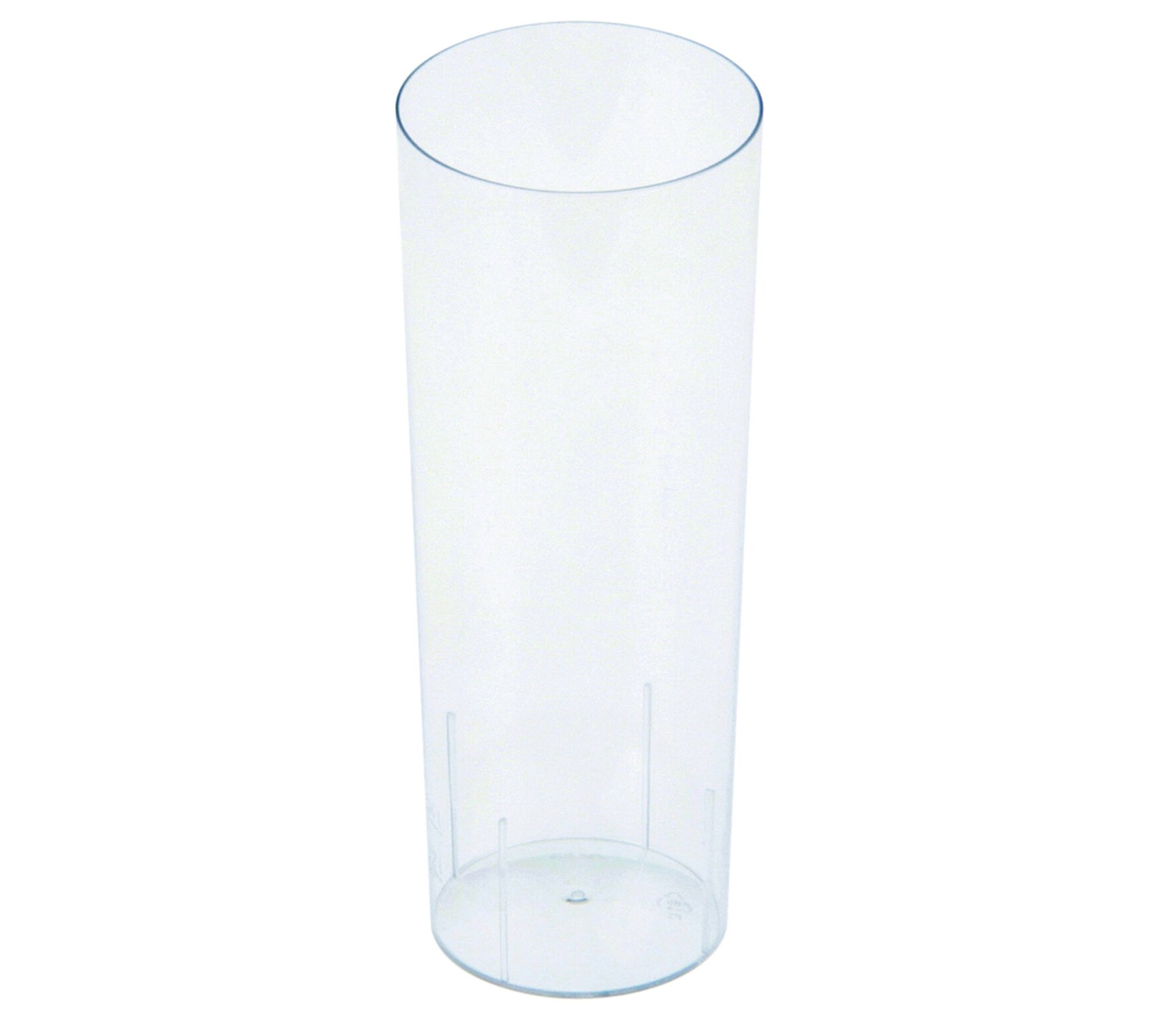 Becher geeicht SUP-Logo Longdrink PS, transparent, 300 ml
