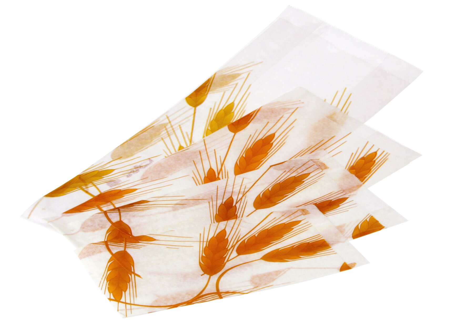 Brotbeutel suplesse Papier, weiss/braun, 31 x 14 cm