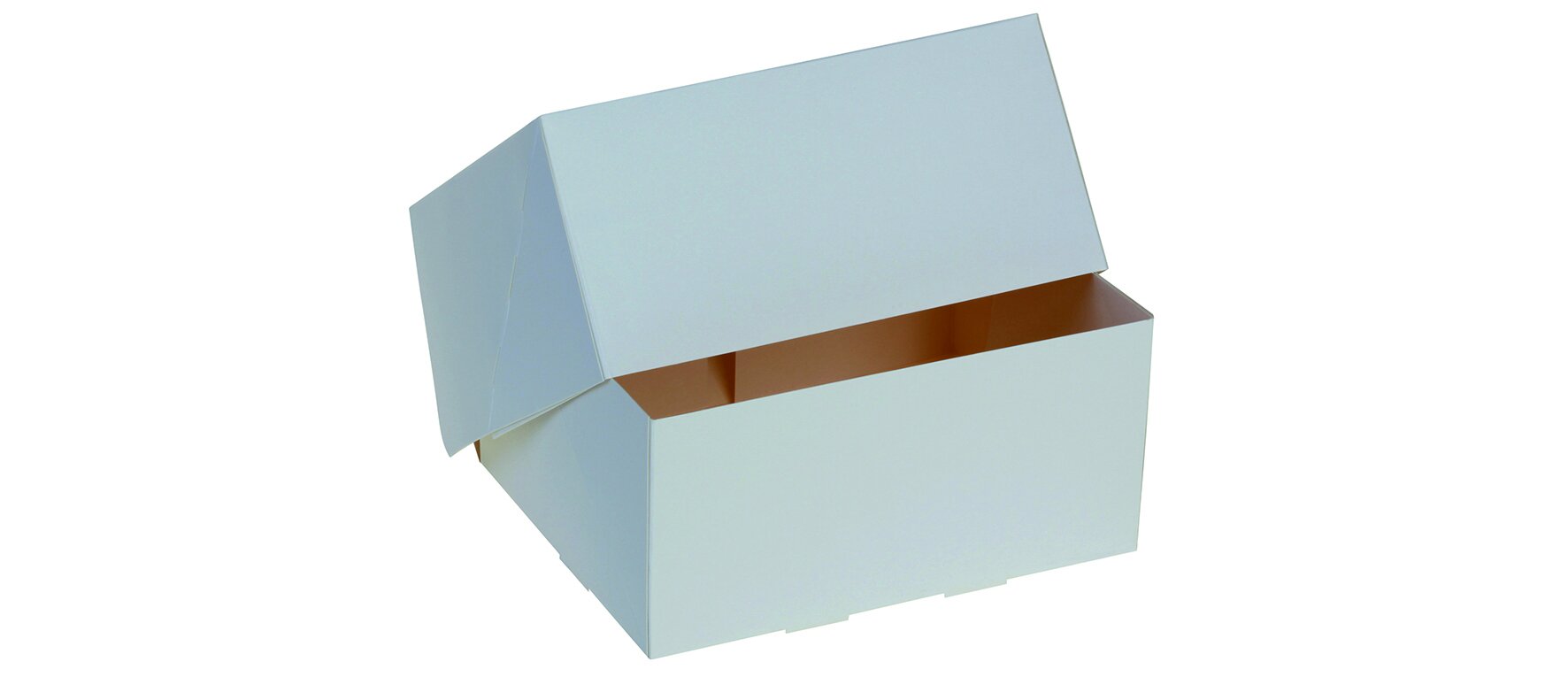 Tortenschachtel suplesse Karton , weiss, 18 x 14 x 9 cm