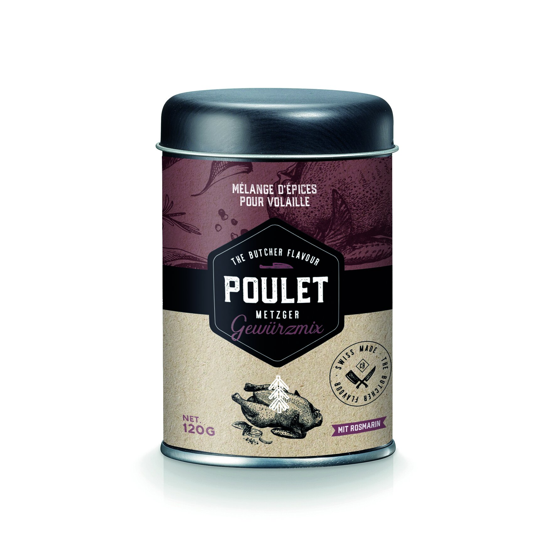 Poulet Gewürz "Butcher" Karton mit 8 Dosen à 120g