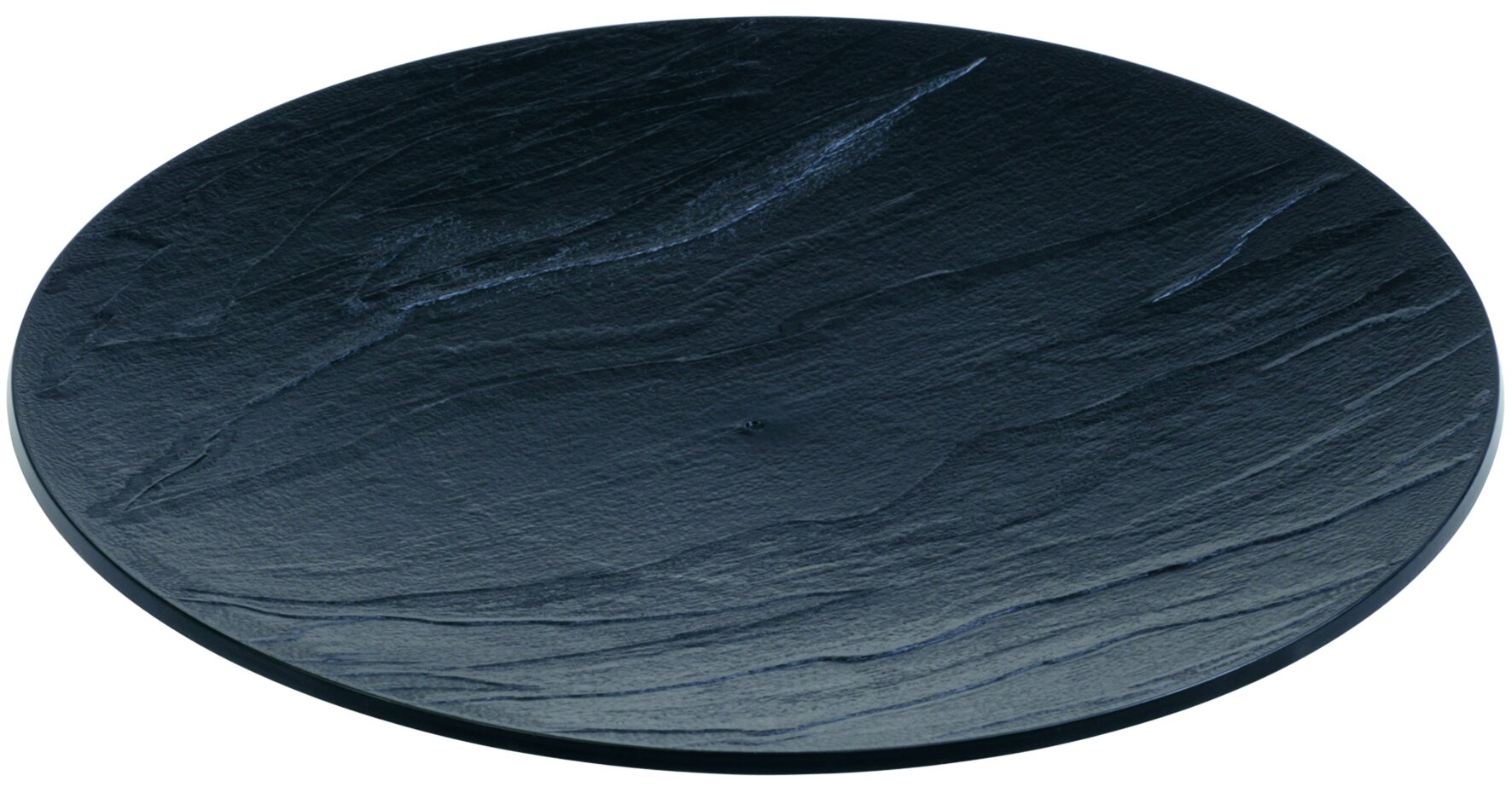 Teller designline Piedra PS, schwarz, rund, Ø 22 cm