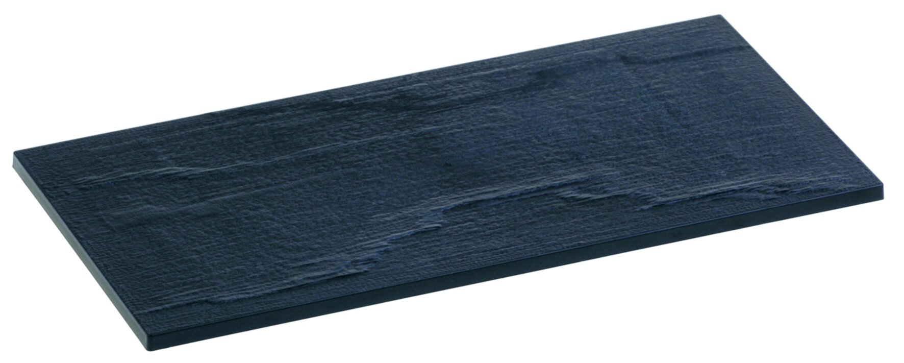 Tablett Piedra PS schwarz 90x180x6mm