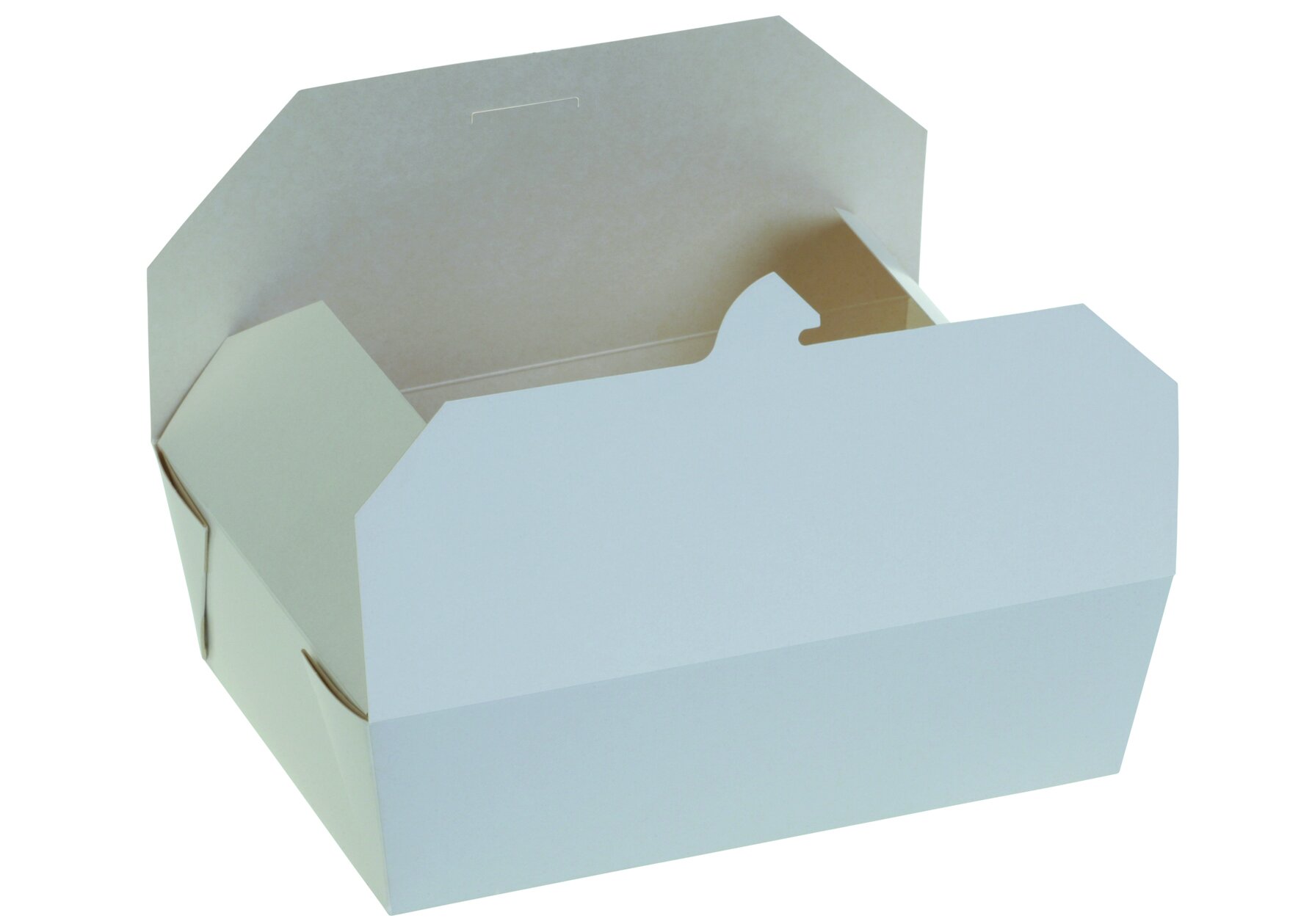 Take-away-Schachtel suplesse Karton/PE, weiss, 2000 ml